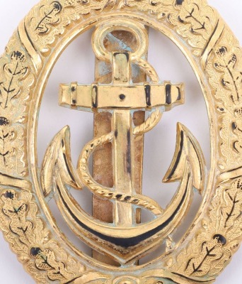 GERMAN WWII KRIEGSMARINE “WATCH” BADGE - 2