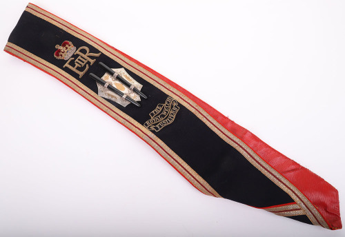 ROYAL WELSH FUSILIERS DRUM MAJORS SASH