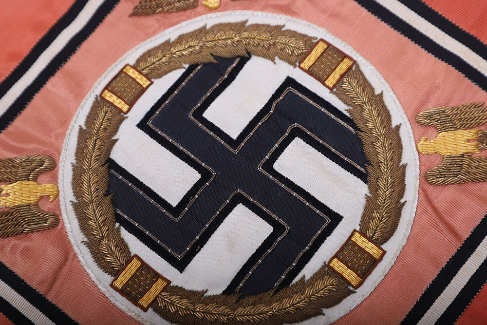 RARE THIRD REICH ADOLF HITLER PERSONAL FUNERAL WREATH RIBBON