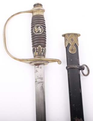 RARE THIRD REICH PERSONALISED SS OFFICERS SWORD