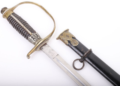 RARE THIRD REICH PERSONALISED SS OFFICERS SWORD - 11