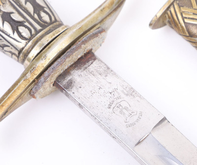 RARE THIRD REICH PERSONALISED SS OFFICERS SWORD - 12