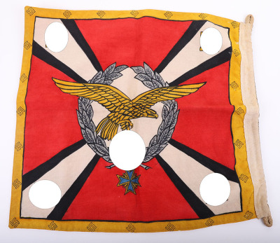 EXTREMELY RARE WWII REICHMINISTER HERMANN GORING COMMANDER & CHIEF OF THE LUFTWAFFE COMMAND FLAG