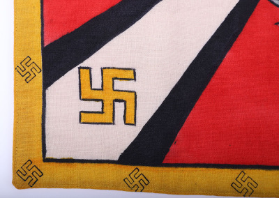 EXTREMELY RARE WWII REICHMINISTER HERMANN GORING COMMANDER & CHIEF OF THE LUFTWAFFE COMMAND FLAG - 4