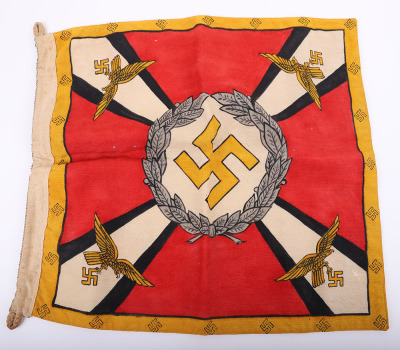 EXTREMELY RARE WWII REICHMINISTER HERMANN GORING COMMANDER & CHIEF OF THE LUFTWAFFE COMMAND FLAG - 6