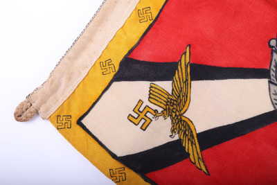 EXTREMELY RARE WWII REICHMINISTER HERMANN GORING COMMANDER & CHIEF OF THE LUFTWAFFE COMMAND FLAG - 7