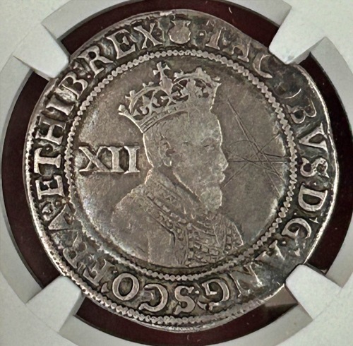 NGC - James I (1603-25), First Coinage 1603-4, Shilling