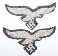 2x WW2 German Luftwaffe Tunic Breast Eagles