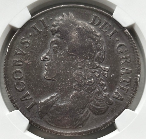 NGC Ð James II (1685-88), Crown, 1687