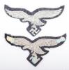 2x WW2 German Luftwaffe Tunic Breast Eagles - 2