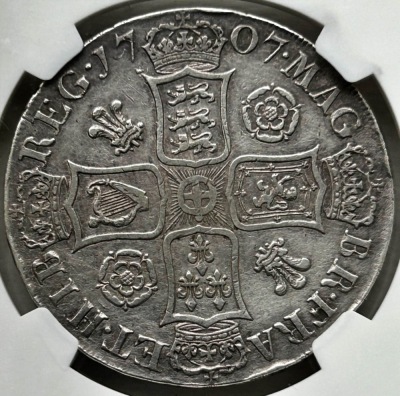 NGC Ð Anne (1702-14), Crown, 1707 pre-Union - 2