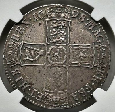 NGC Ð William III (1694-1702), Halfcrown 1698 - 2