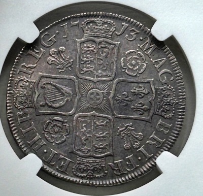 NGC Ð Anne (1702-14), Halfcrown, 1713, Post Union - 2