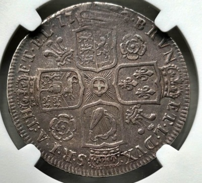 NGC - George I (1714-27), Halfcrown, 1720 - 2