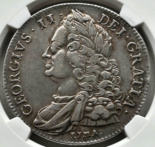 NGC Ð George II (1727-1760), Crown, 1746 LIMA