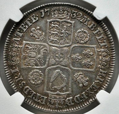 NGC Ð George II (1727-1760), Halfcrown 1732 - 2