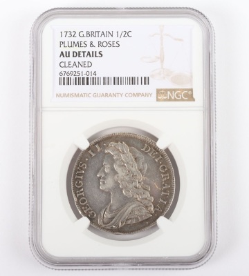 NGC Ð George II (1727-1760), Halfcrown 1732 - 4