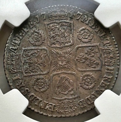 NGC Ð George II (1727-1760), Shilling, 1747 - 2