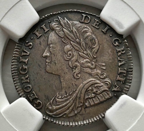 NGC Ð George II (1727-1760), Sixpence, 1734