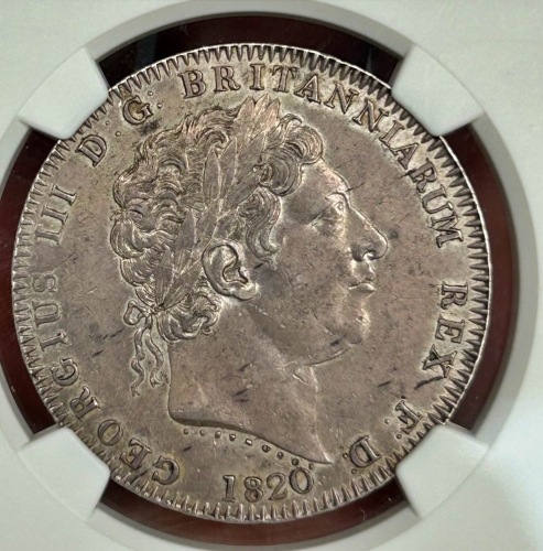 NGC Ð George III (1760-1820), Crown, 1820, LX