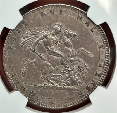 NGC Ð George III (1760-1820), Crown, 1820, LX - 2