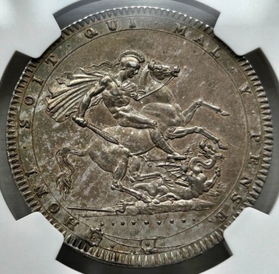 NGC Ð George III (1760-1820), Crown, 1820, LX - 2