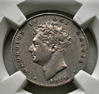 NGC Ð George IV (1820-1830), Sixpence, 1828