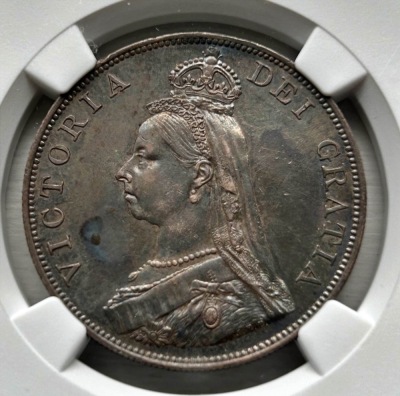 NGC Ð Victoria (1837-1901), Double Florin, 1887