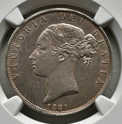 NGC Ð Victoria (1837-1901), Halfcrown 1881