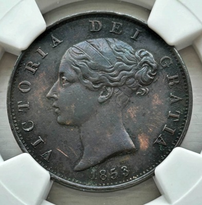 NGC Ð Victoria (1837-1901), Halfpenny, 1853