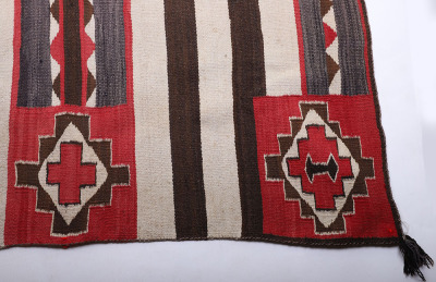 Navajo Third Phase Transitional Chiefs Style Rug - 7