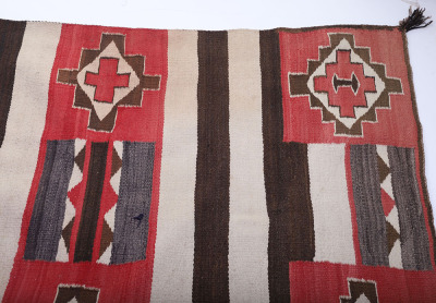 Navajo Third Phase Transitional Chiefs Style Rug - 8