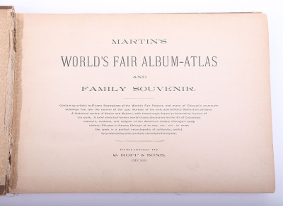 1893 Chicago Worlds Fair souvenir album and pass belonging to Wyatt Earp - 4