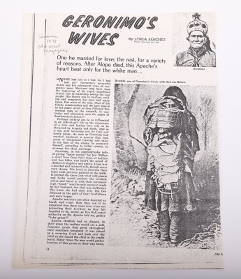 Lot of Geronimo related material - 3