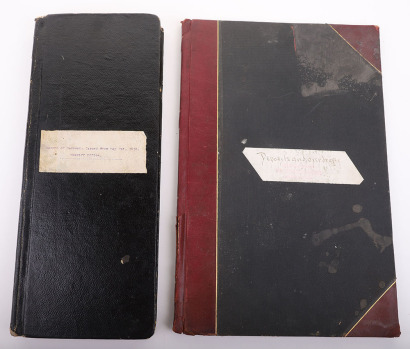 Lot of 2 ledgers pertaining to Goldfield Nevada