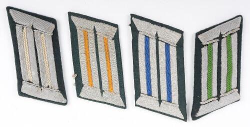 4x WW2 German Army Officers Tunic Collar Patches