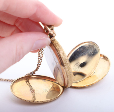 Sadie Earp 14k gold watch and chain by Elgin - 3