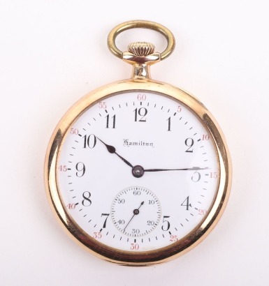 14ct Gold pocket watch owned by Wyatt Earp