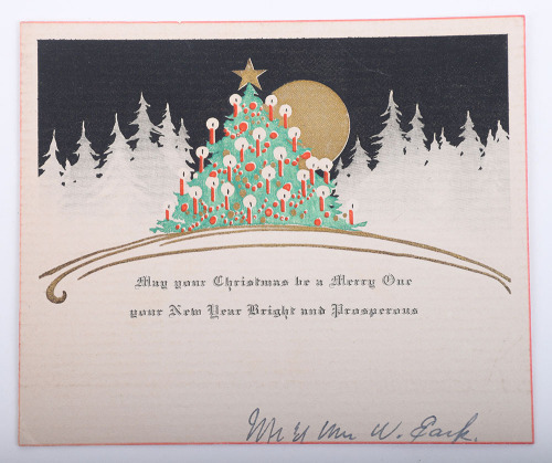 Christmas card from Mr. & Mrs. Wyatt Earp