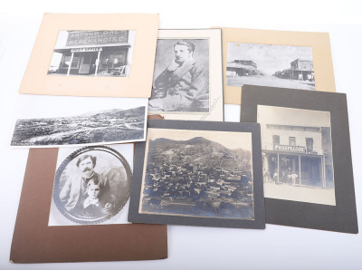 7 pieces of photography including modern copy shots of Earp associates and Tombstone Arizona