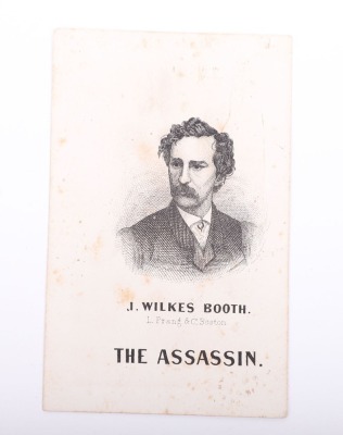 Printed CDV of John Wilkes Booth by Al Prang & Company Boston