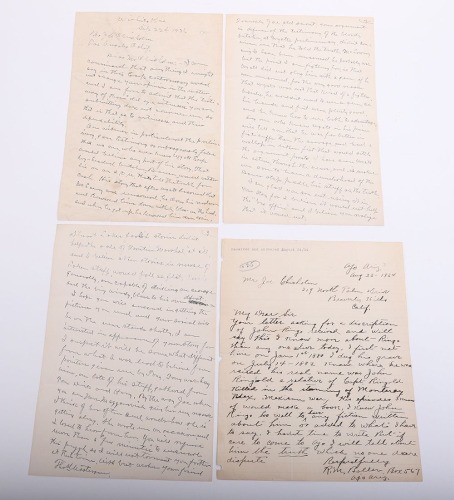 Grouping of letters, 1 pertaining to John Ringo