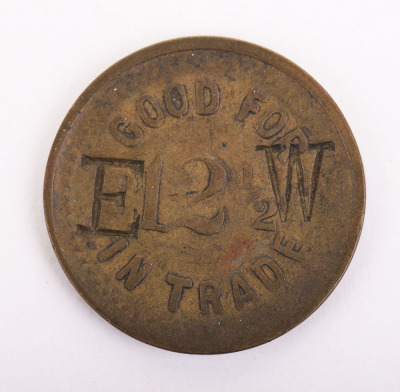 Trade token for Wallace&rsquo;s cigars and tobaccos - 2