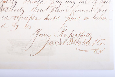 Original receipt for the billiard table that Morgan Earp Died upon in Tombstone Arizona - 5