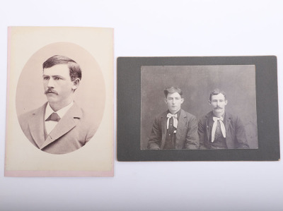 Lot of 2 photographs. First being of the Halderman Brothers