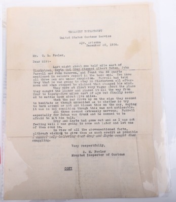 Letters pertaining to John Behan - 5