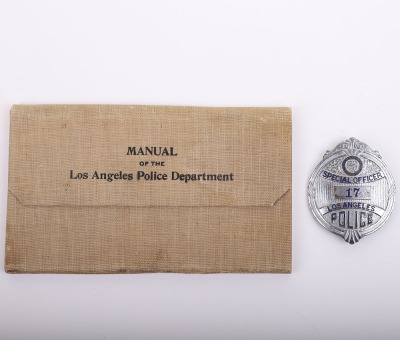 Los Angeles police special officer badge