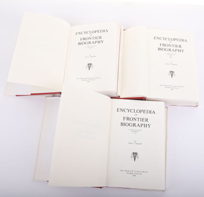 Encyclopedia Frontier Biography in 3 Volumes