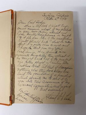 Wyatt Earp Frontier Marshall annotated to Fred Dodge, Head of Wells Fargo - 2