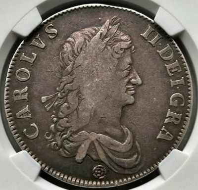 NGC Ð Charles II (1660-85), Crown, 1662